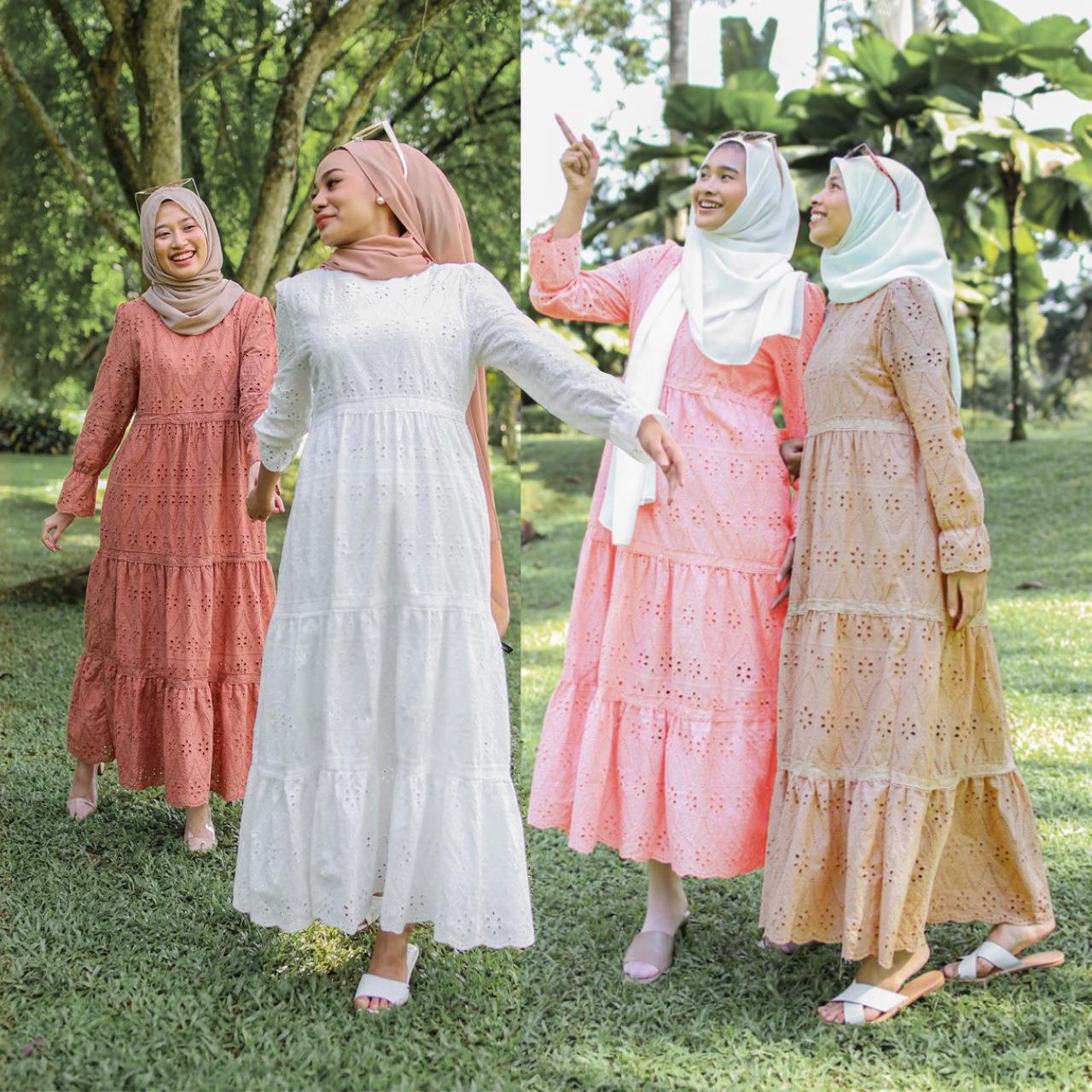 Ethnic Fashion Wear - Indonesian Hollow Lace Dress Women's Wear