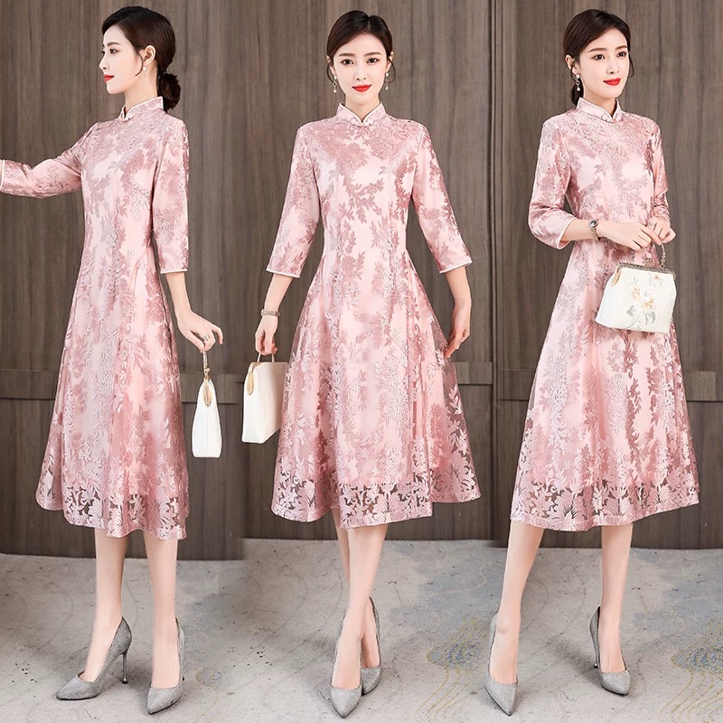 Elegant Women Aodai Vietnam Ch - Ao Dai Vietnam Dress review and price