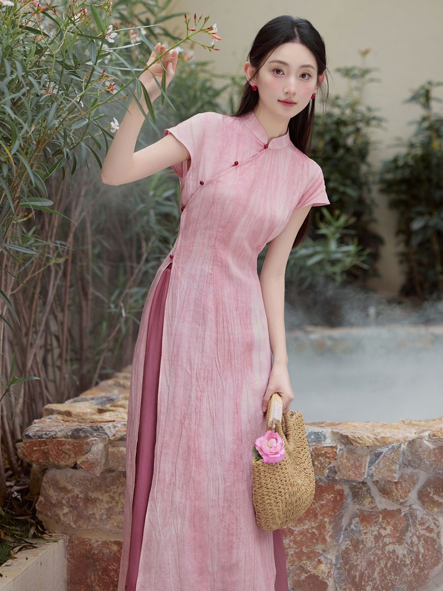 Spring summer vietnam aodai ch - Ao Dai Vietnam Dress review and price