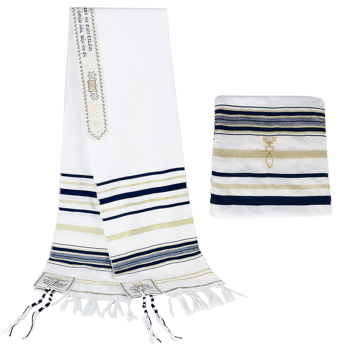 Jewish Tallit Israeli Prayer S - Ethnic Fashion Men review and price