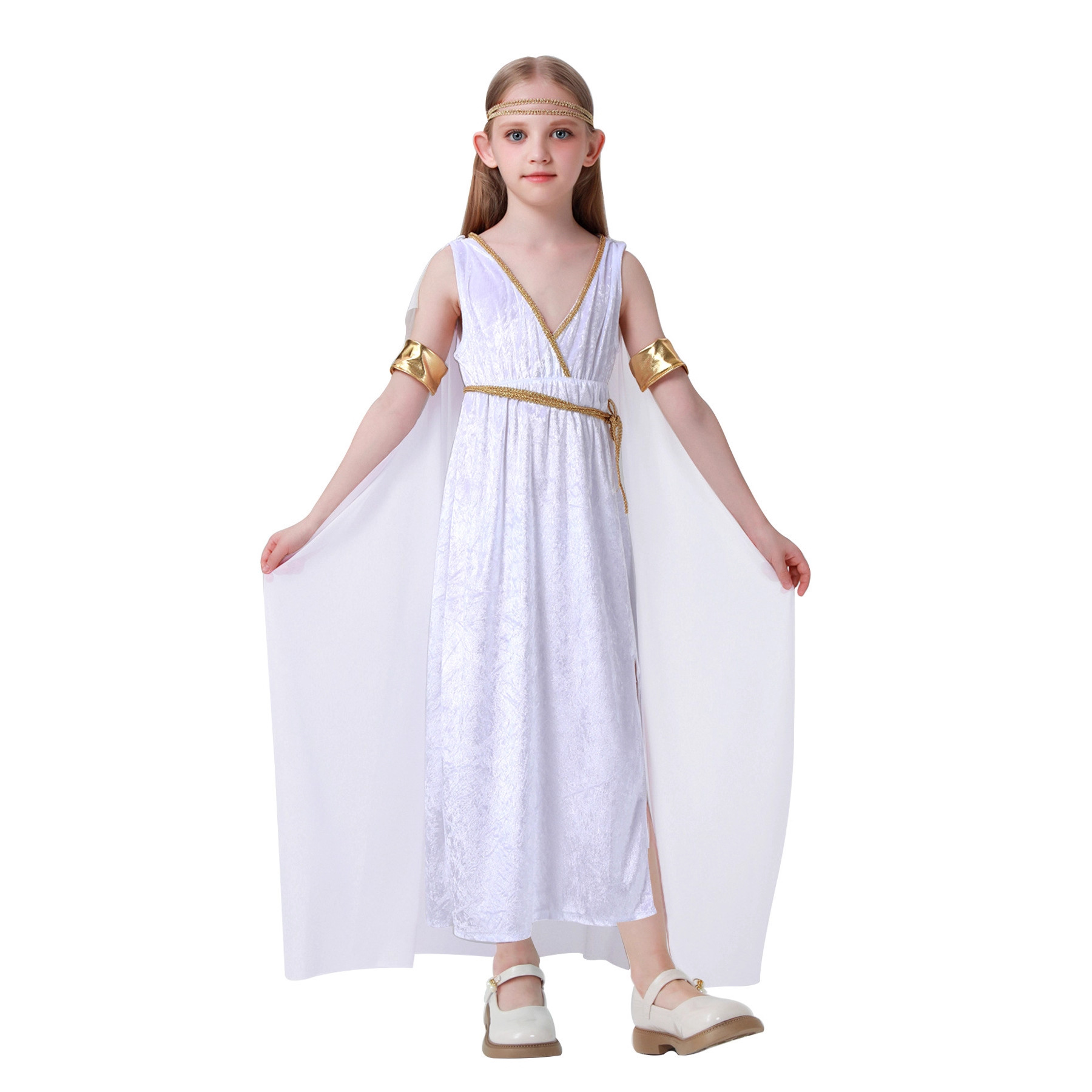 Children's High Slit White God - Ethnic Fashion Wear review and price