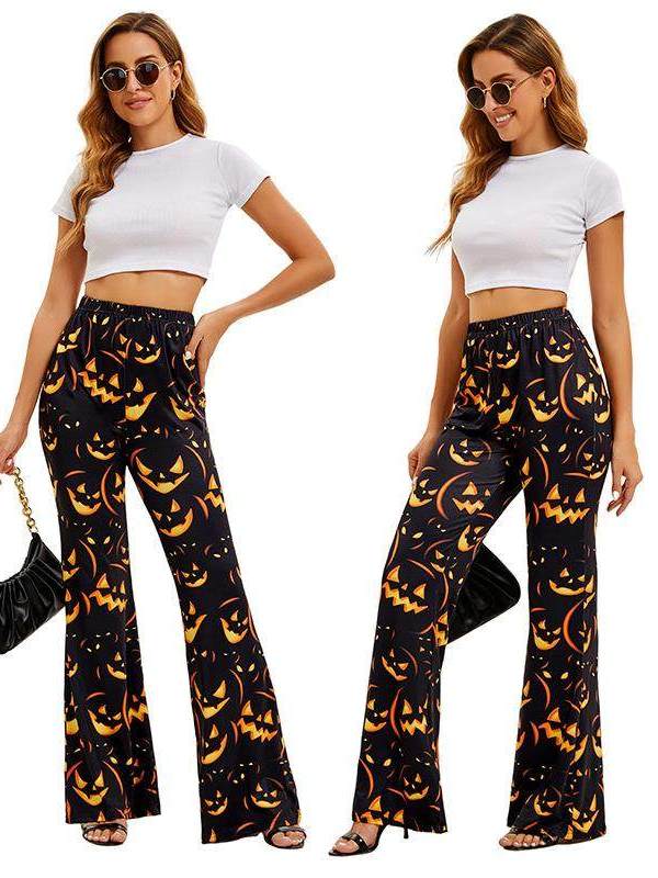 Halloween Bat Pumpkin Print Wo - Ethnic Wear Fashion Brand review and price
