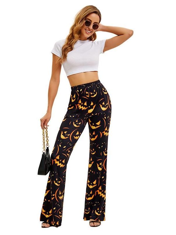 Halloween Bat Pumpkin Print Wo - Ethnic Wear Fashion Brand review and price