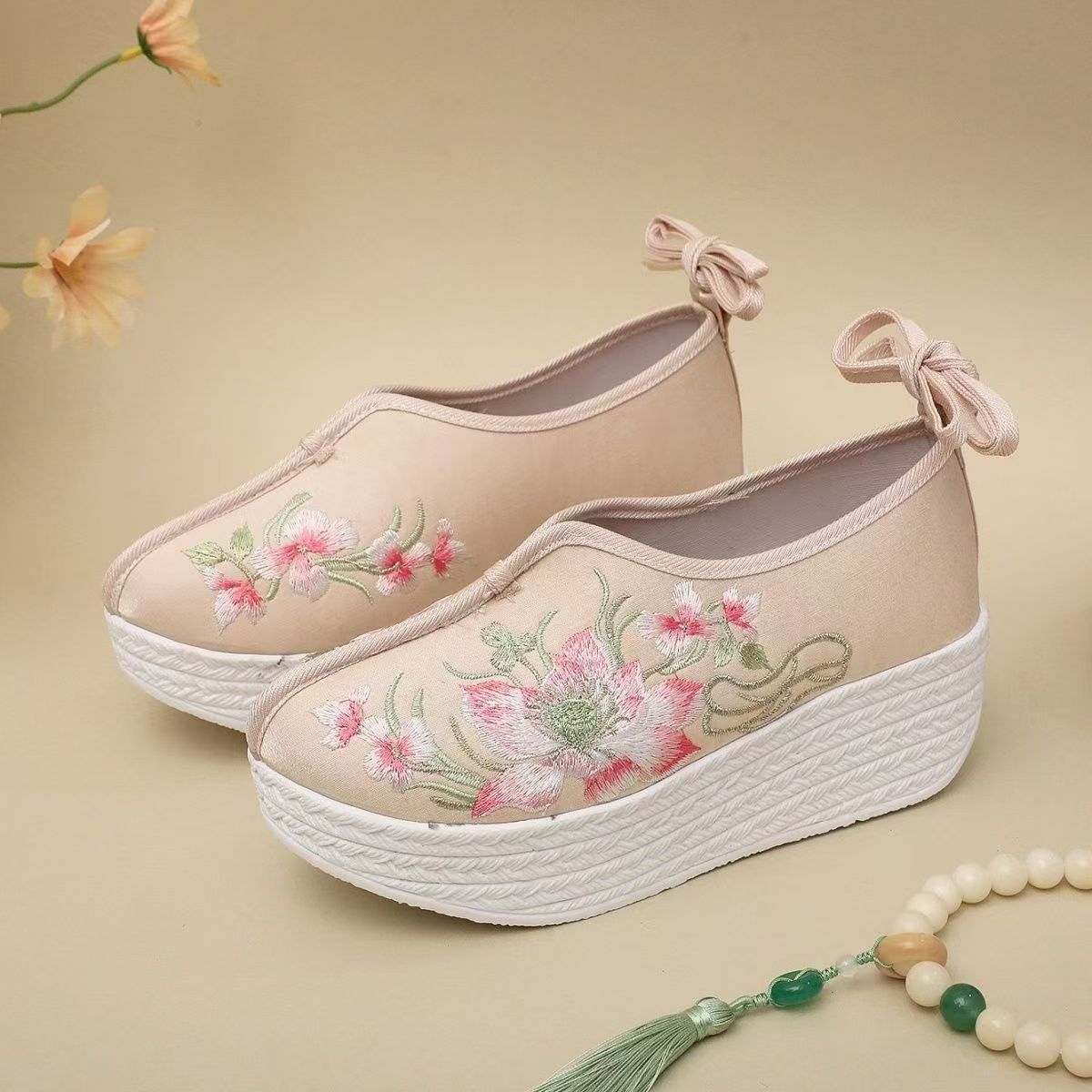 Woman Ethnic Style Wedges Embr - Ethnic Style review and price