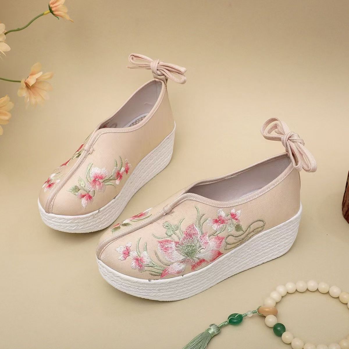 Woman Ethnic Style Wedges Embr - Ethnic Style review and price