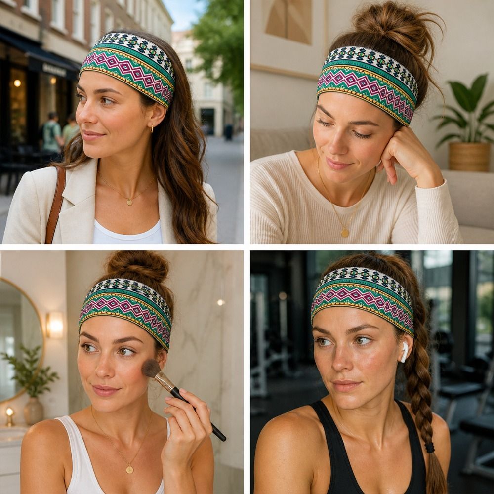 Fashion Ethnic Print Yoga Head - Ethnic Fashion Show review and price