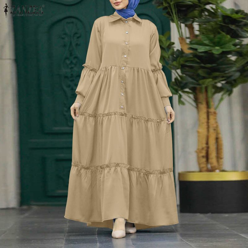 ZANZEA Muslim Hijabis Modest L - Abaya Modest Wear review and price