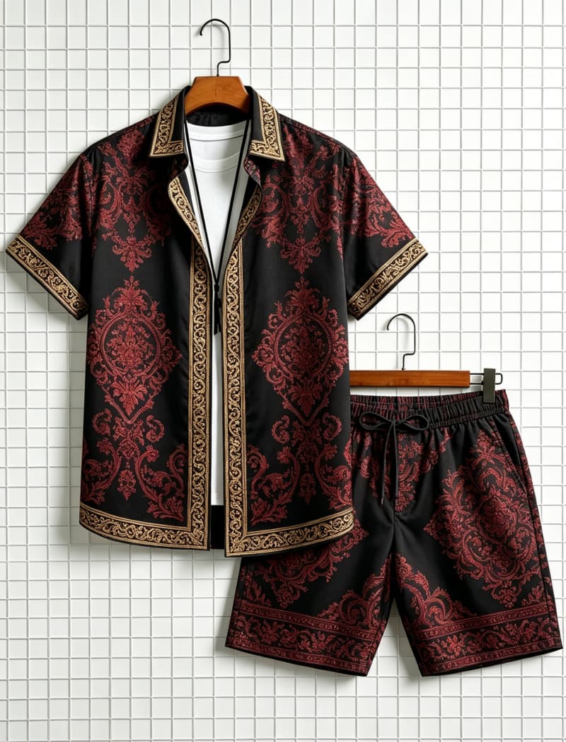 Men's ethnic border printed sh - Ethnic Style review and price