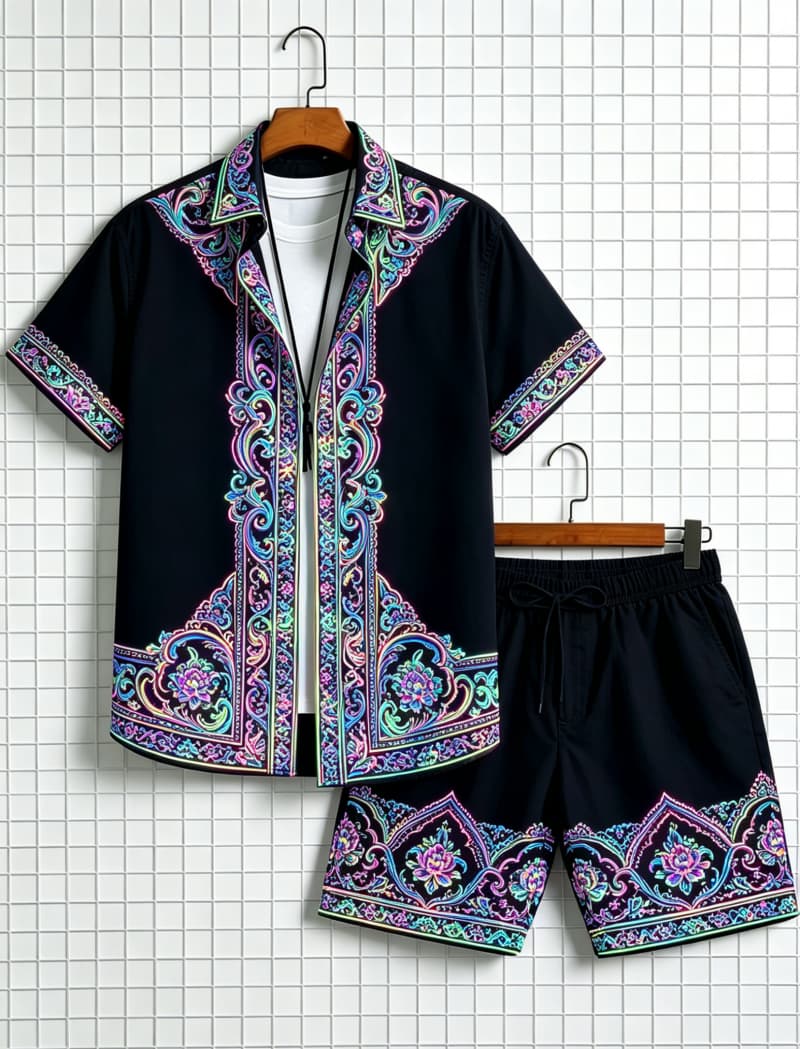 Men's ethnic border printed sh - Ethnic Style review and price