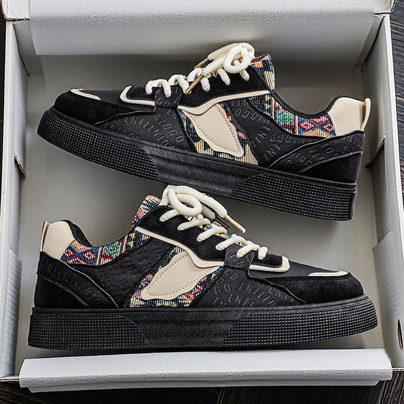 Men's Vintage Patchwork Platfo - Ethnic Fashion Men review and price