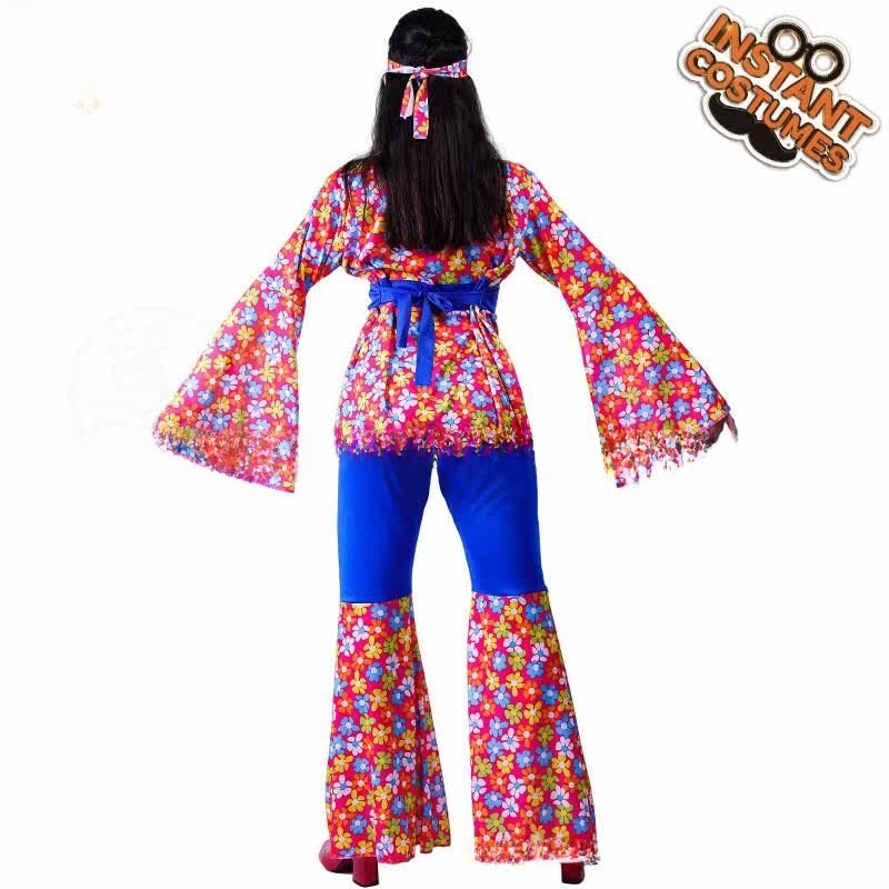 Women's Big Flower Hippie Suit - Ethnic Fashion Trend review and price
