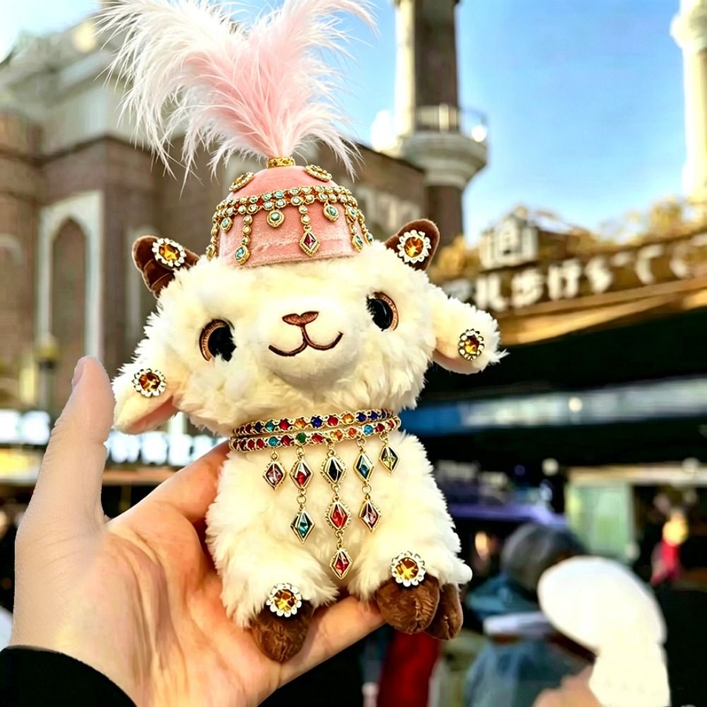 Cute Feather Rhinestone Sheep  - Ethnic Fashion Show review and price