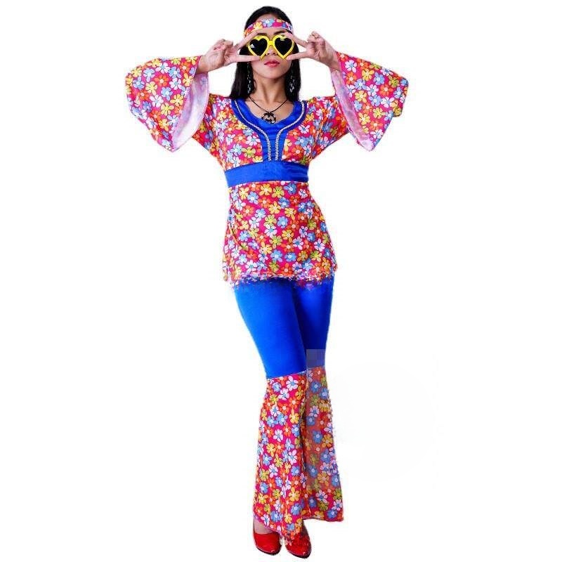 Women's Big Flower Hippie Suit - Ethnic Fashion Trend review and price
